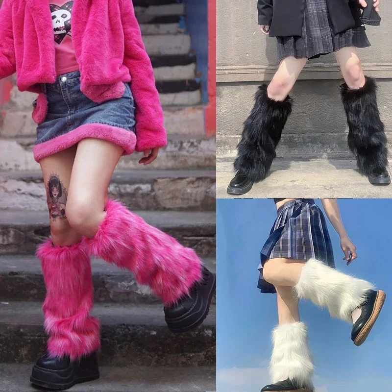 Sock Boot Women - Ocieplacze na nogi z imitacji futra