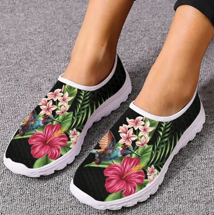 Mokasyny z nadrukiem kolibra i – Women Shoes Tennis recenzja i cena