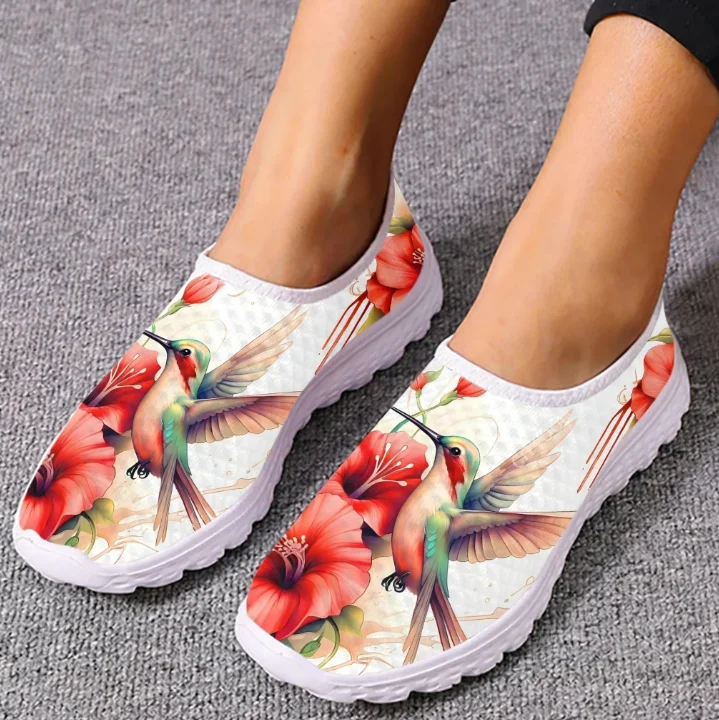 Mokasyny z nadrukiem kolibra i – Women Shoes Tennis recenzja i cena