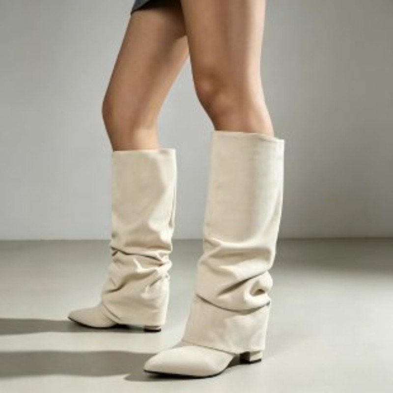Modne, retro botki damskie na  – Knee High Boots Women recenzja i cena