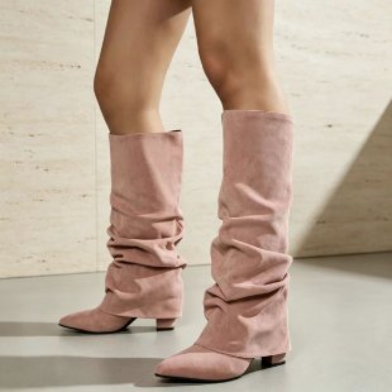 Modne, retro botki damskie na  – Knee High Boots Women recenzja i cena